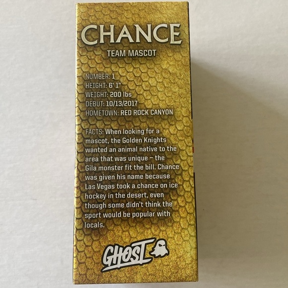 CHANCE Las Vegas Golden Knights Official Team  Bobblehead Mascot NWOT - Picture 7 of 7